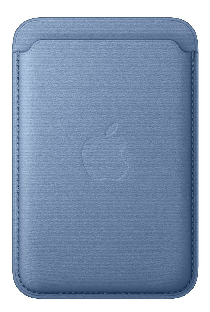 APPLE MagSafe-rögzítésű iPhone FineWoven-szövettárca – iringókék (MK9J4ZM/A)
