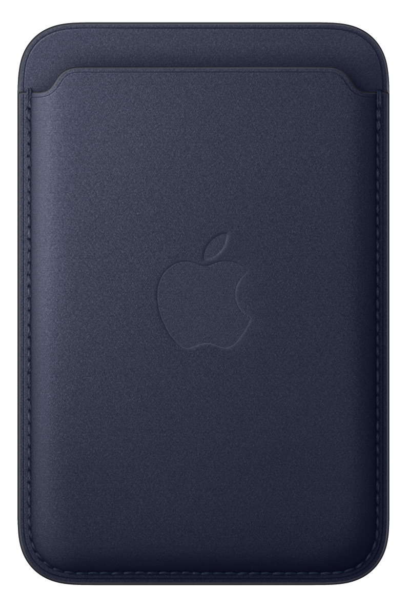 APPLE MagSafe-rögzítésű iPhone FineWoven-szövettárca – tengerészkék (MKV64ZM/A)
