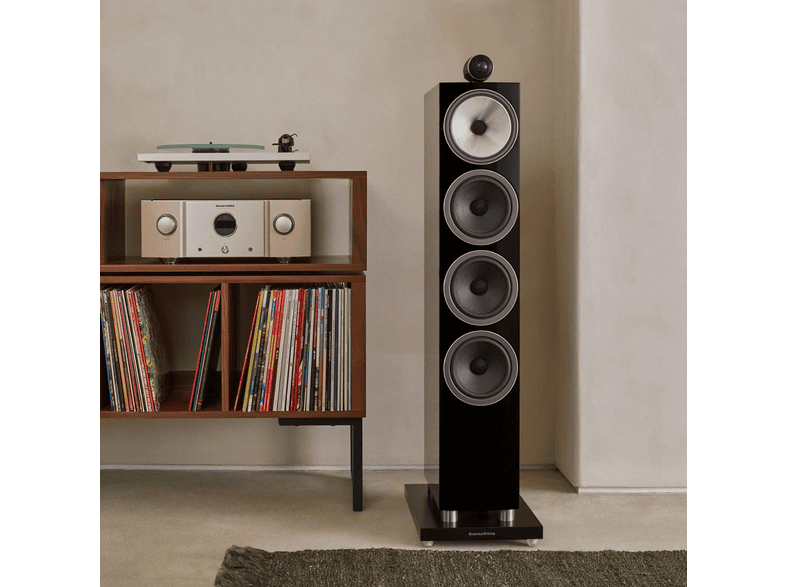 Bowers & Wilkins 702 S3 High-Performance Standlautsprecher der 700 Serie (Stück), Glanzschwarz — Foto 2 von 2