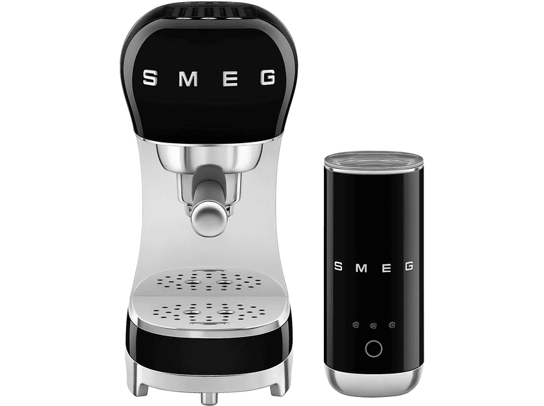 MACCHINA CAFFÈ ESPRESSO SMEG ECF12BLEU, Compatibile con Macinato, Pressione pompa 15 bar, Potenza 1350 W, Serbatoio acqua 1,1 l, Nero