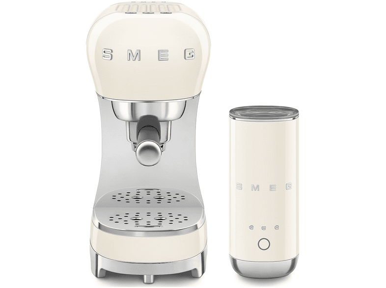 MACCHINA CAFFÈ ESPRESSO SMEG ECF12CREU, Compatibile con Macinato, Pressione pompa 15 bar, Potenza 1350 W, Serbatoio acqua 1,1 l, Crena