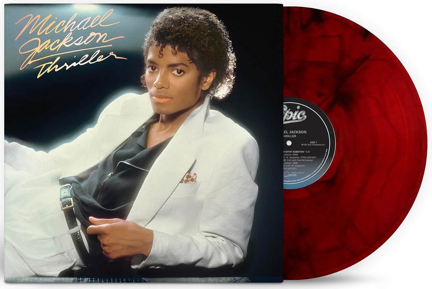 Michael Jackson - Thriller (Reissue) (Limited Red & Black Marbled Vinyl) (Vinyl LP (nagylemez))