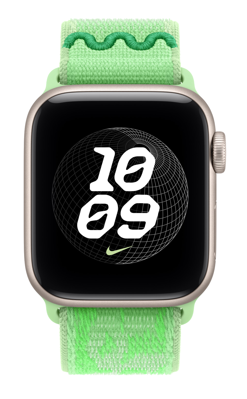 Opaska sportowa Nike APPLE Watch do koperty 46mm Zielona iskra MKV34ZM/A