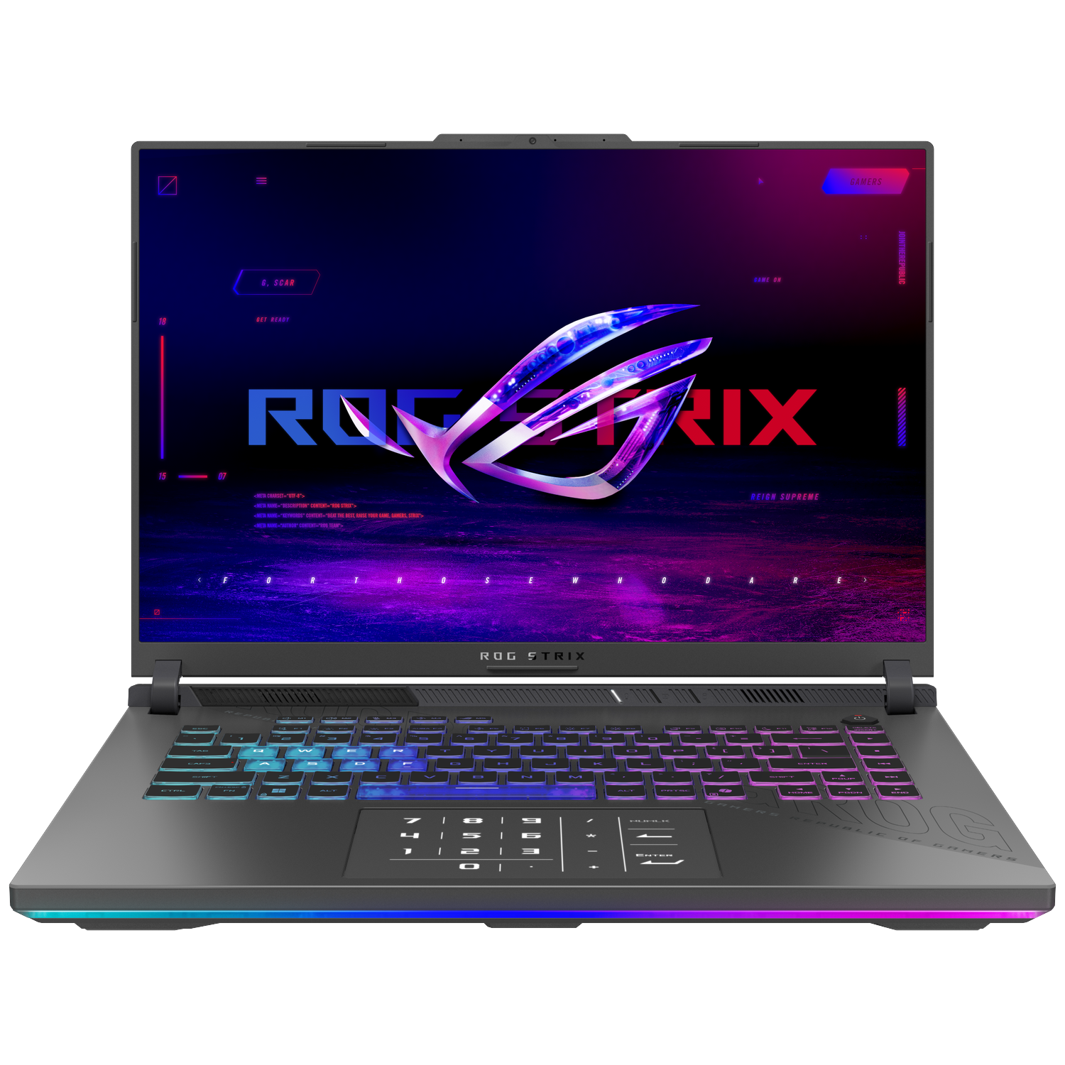 ASUS ROG Strix G16 G614PP-RV046W - 16 inch - FHD+ - AMD Ryzen 9 8940HX - 16 GB - 2 TB - GeForce RTX™ 5070 - QWERTY