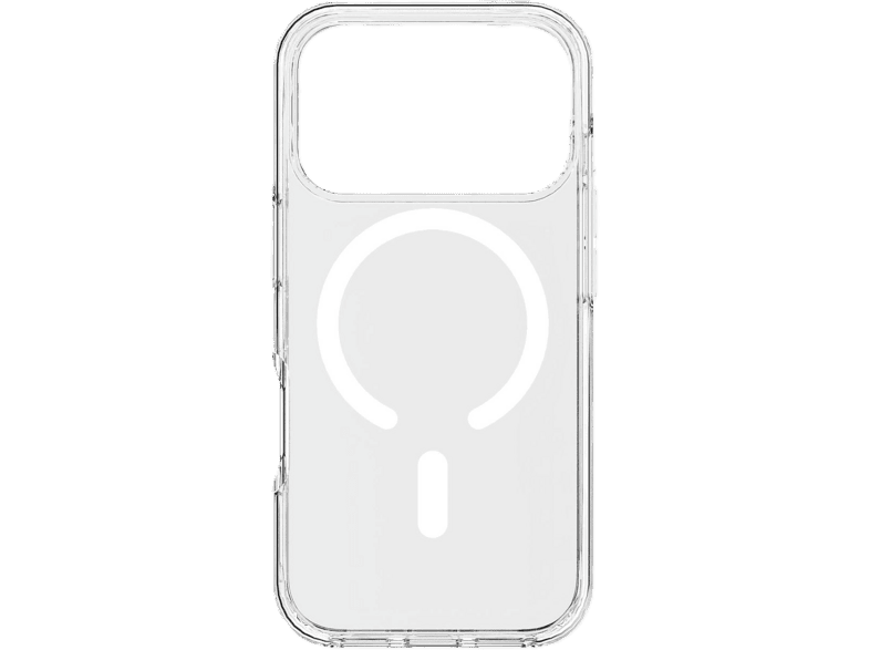 Funda móvil - CellularLine Gloss Mag, Para Apple iPhone 18 Pro Max, Antigolpes, MagSafe, Carga inalámbrica, Transparente