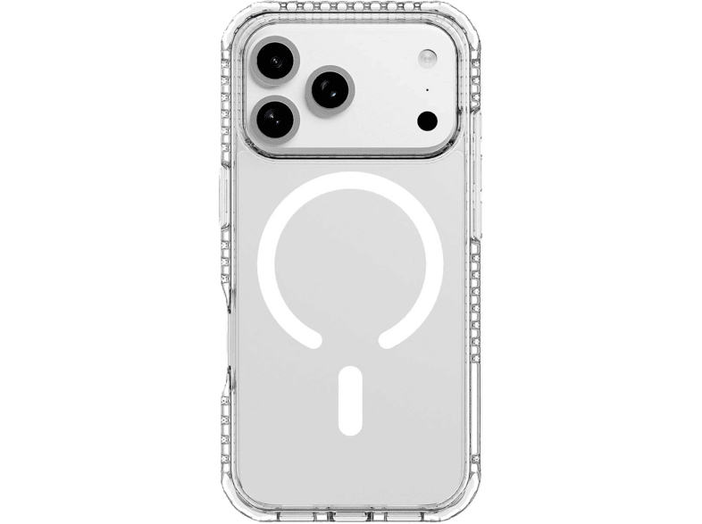 Funda móvil - CellularLine Ultra Strong Mag, Para Apple iPhone 18 Pro Max, MagSafe, Carga inalámbrica, Anti impactos, Antibacteriana, Transparente