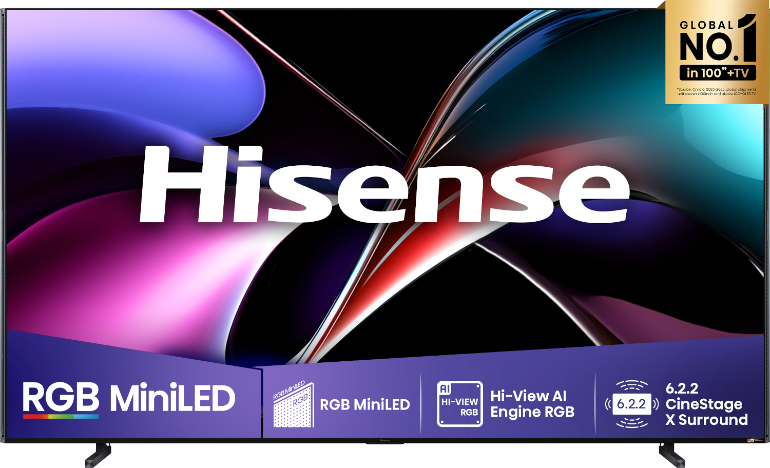 HISENSE 100UXQ - Ultra HD 4K - Mini-led-tv - 100 inch - 2025