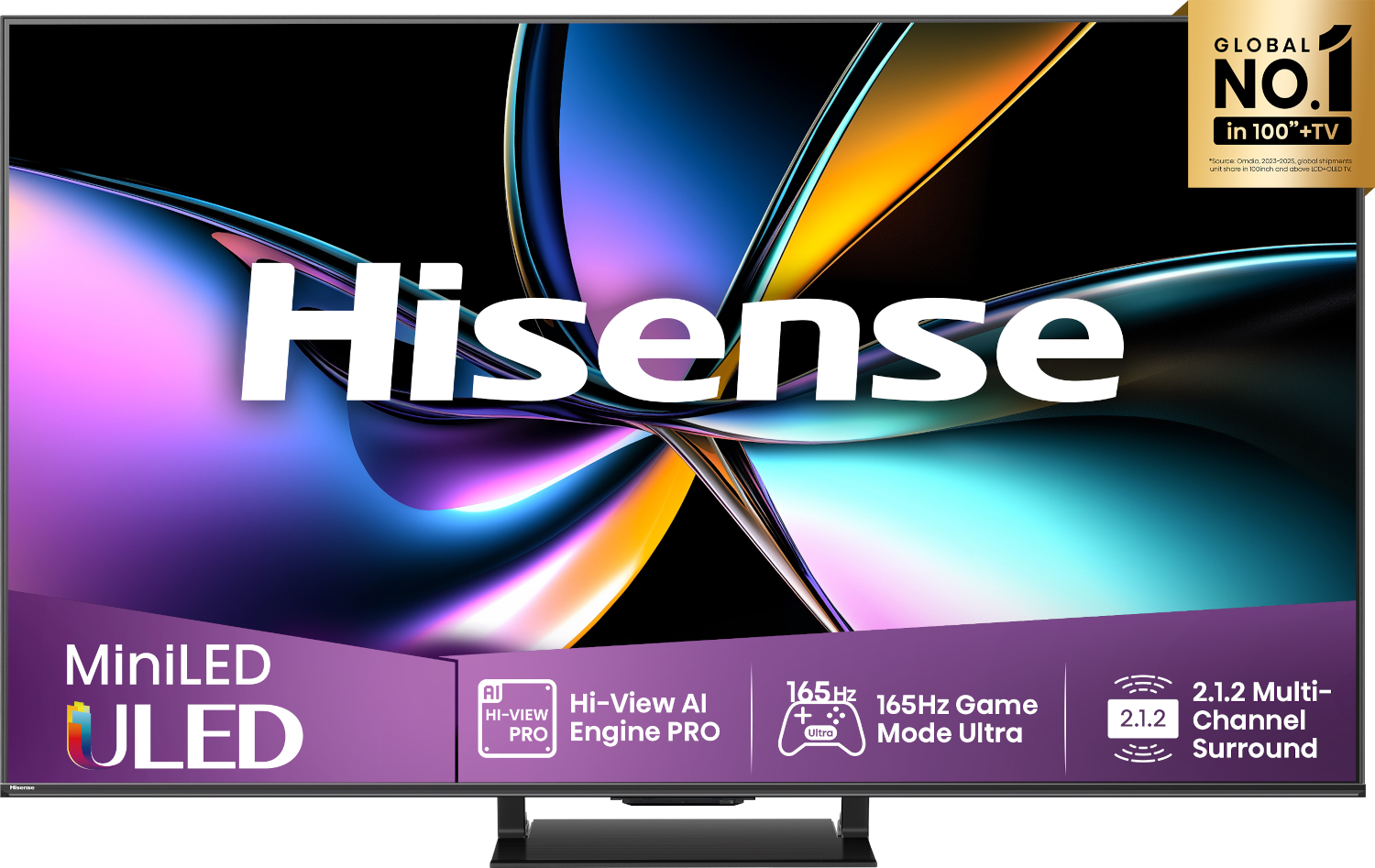 HISENSE 75U72Q PRO - Ultra HD 4K - Mini-led-tv - 75 inch - 2025