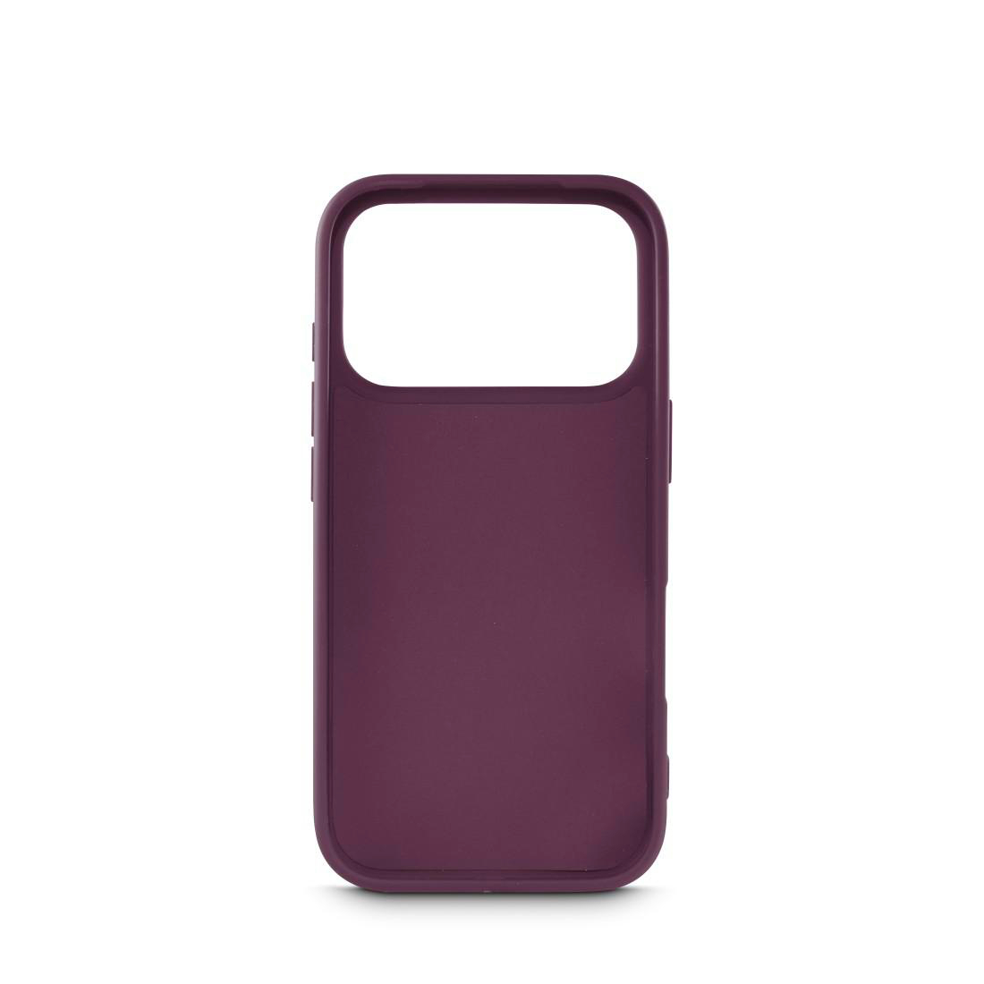 Eine schlichte lila Smartphone-Hülle von innen vor weißem Hintergrund.