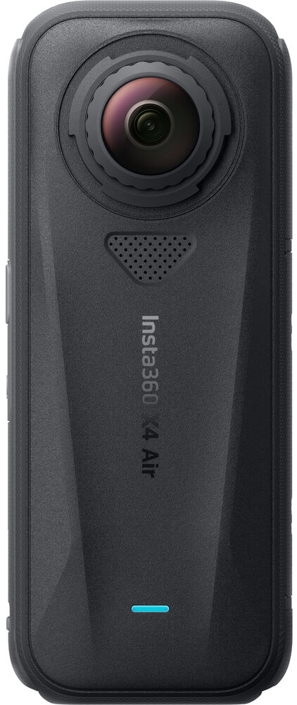 Fekete Insta360 X4 Air kamera halszemlencsével és középső logóval.