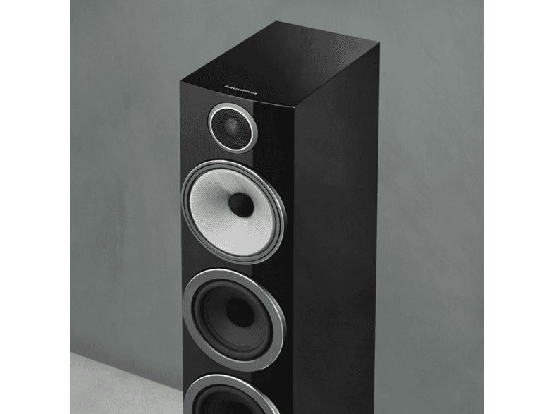 Bowers & Wilkins 704 S3 Schlanker High-Performance Standlautsprecher der 700 Serie (Stück), Glanzschwarz — Foto 2 von 2