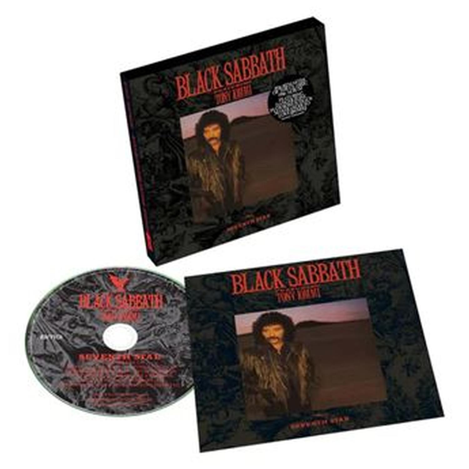 Black Sabbath Seventh Star cd en verpakking met Tony Iommi.