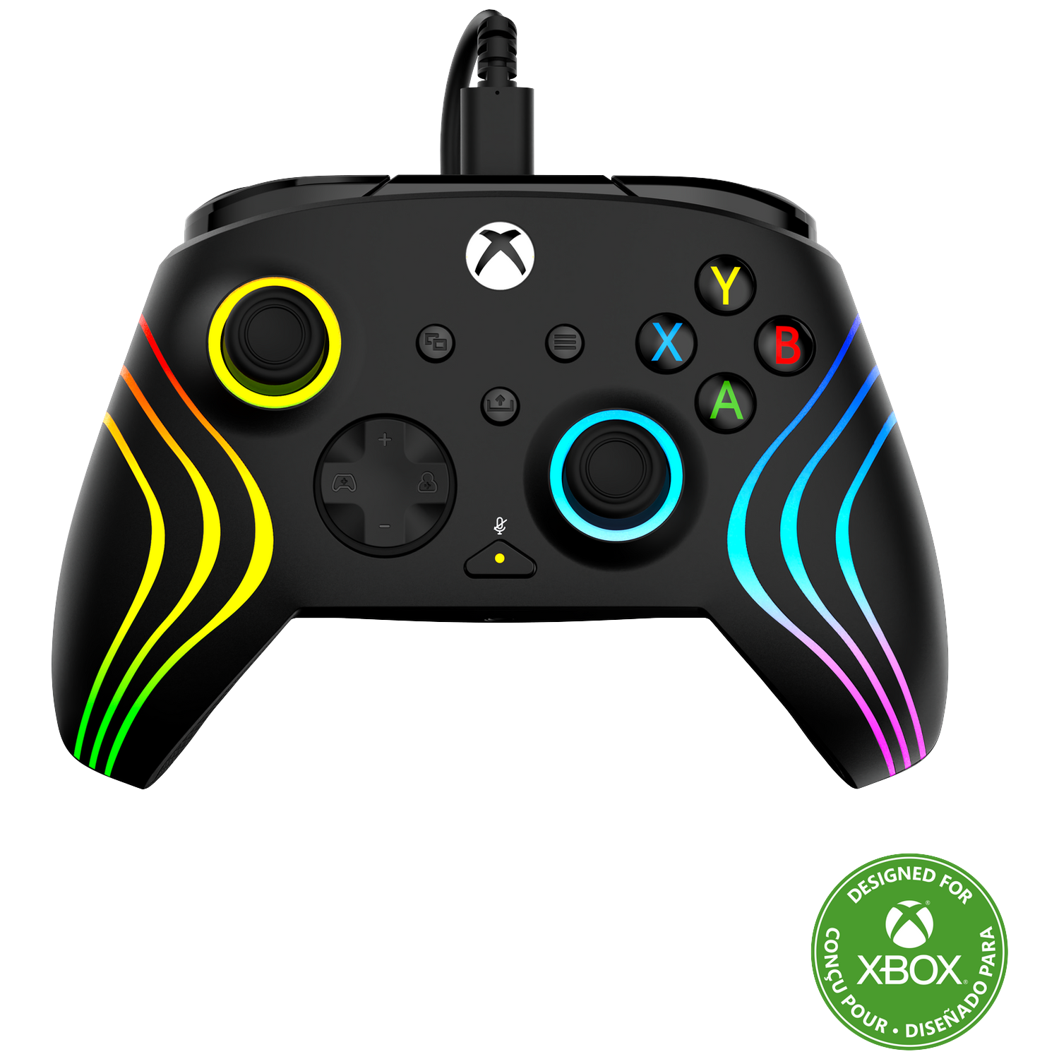 Turtle Beach Afterglow Wave Wired Controller Pc Xbox Series X S One Black
