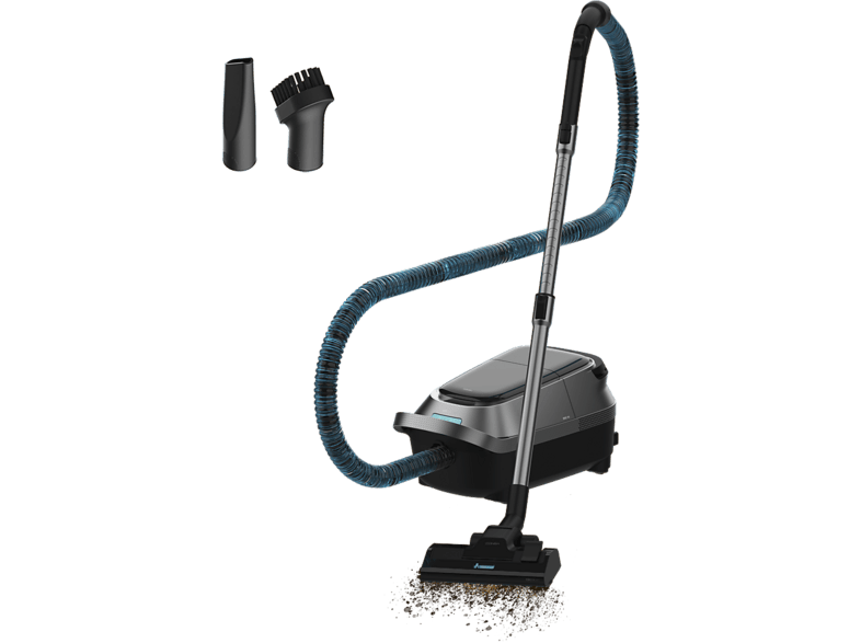 Aspirador con bolsa - Cecotec Conga Powerbag 5000 ProStyle Max, 890 W, Bolsa de 5 L, Doble filtro HEPA, Pantalla digital y función soplador, Gris