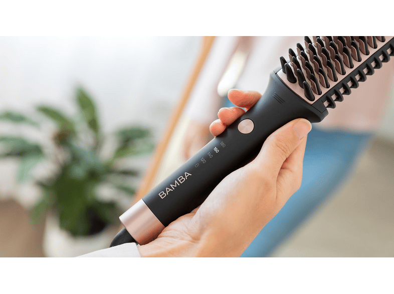 Cepillo alisador - Cecotec InstantCare 1200 Look Brush Elite, Cerámica con turmalina, Iones negativos, Temperatura regulable y bolsa de viaje, Negro – imagen 3