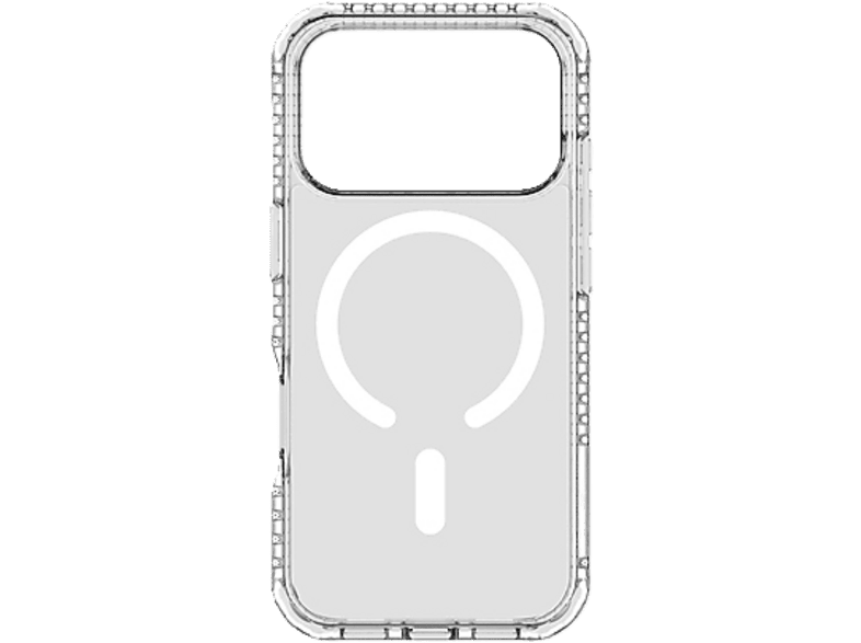 Funda móvil - CellularLine Ultra Strong Mag, Para Apple iPhone 17 Pro, MagSafe, Antibacteriano, Ultrarresistente, Transparente