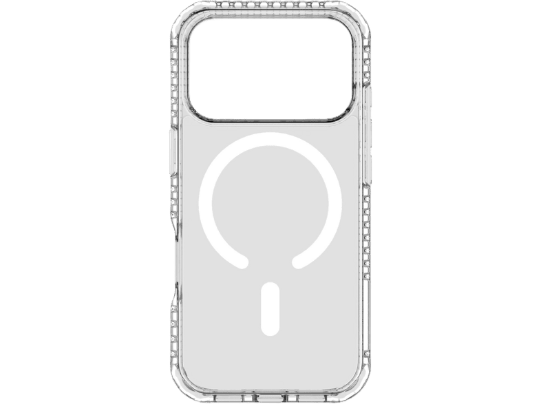 Funda móvil - CellularLine Ultra Strong Mag, Para Apple iPhone 17 Pro Max, MagSafe, Antibacteriano, Ultrarresistente, Transparente