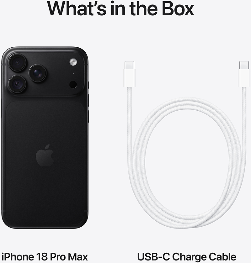 Fekete okostelefon és fehér USB-C töltőkábel fehér háttérben, szöveggel.