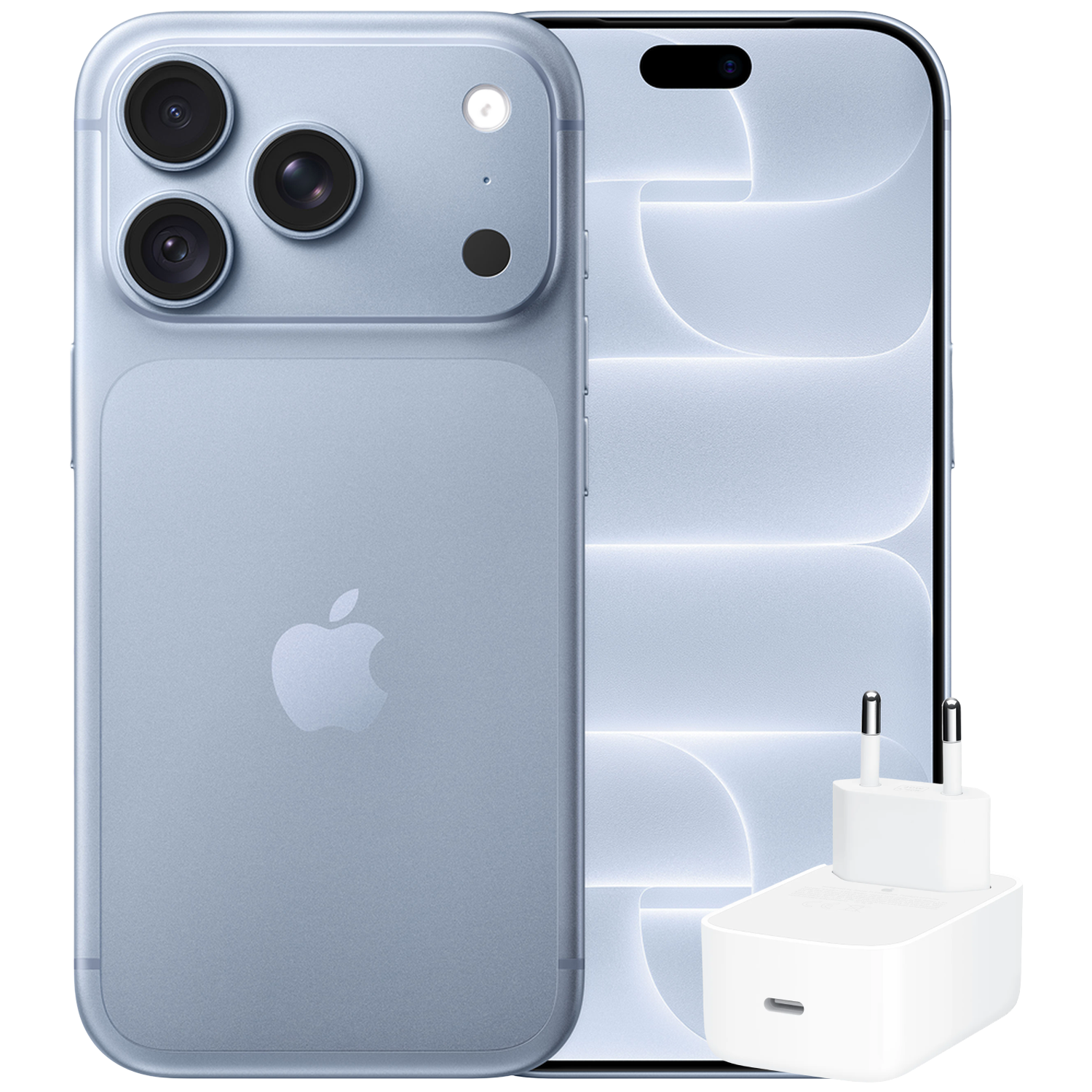 Apple Iphone 18 Pro - 5g 256 Gb Glacier + Dynamic Power 40w Max 60w Netadapter Smartphone Bundle