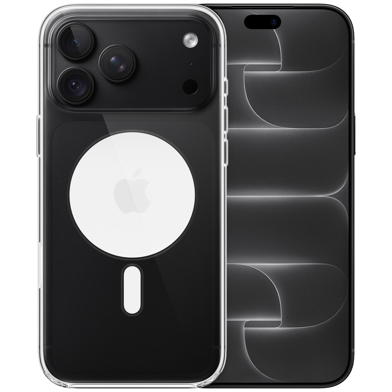 Apple Iphone 18 Pro Max - 256 Gb Black + Clear Magsafe Cover Transparant Smartphone Bundle
