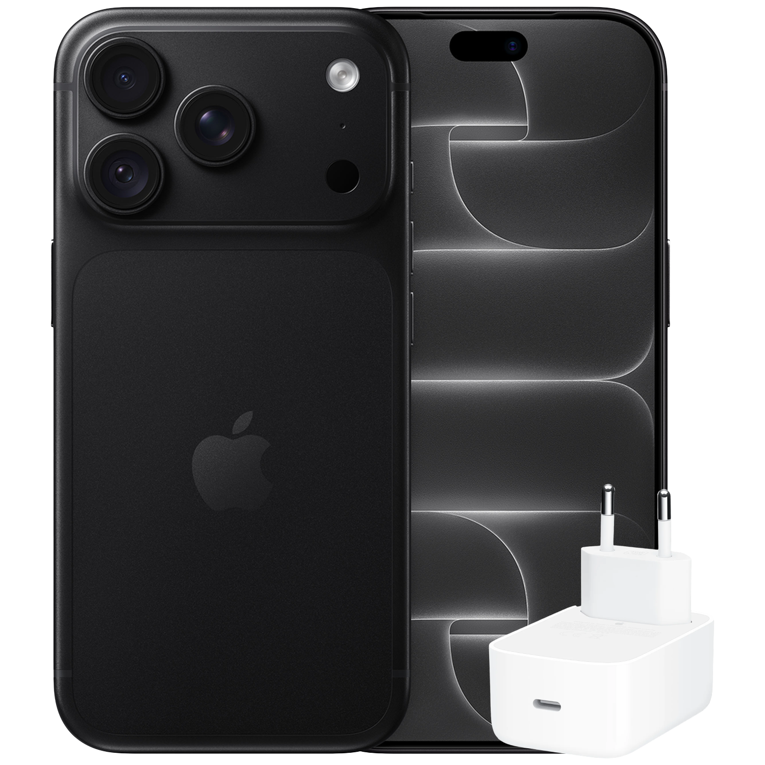 Apple Iphone 18 Pro - 5g 256 Gb Black + Dynamic Power 40w Max 60w Netadapter Smartphone Bundle