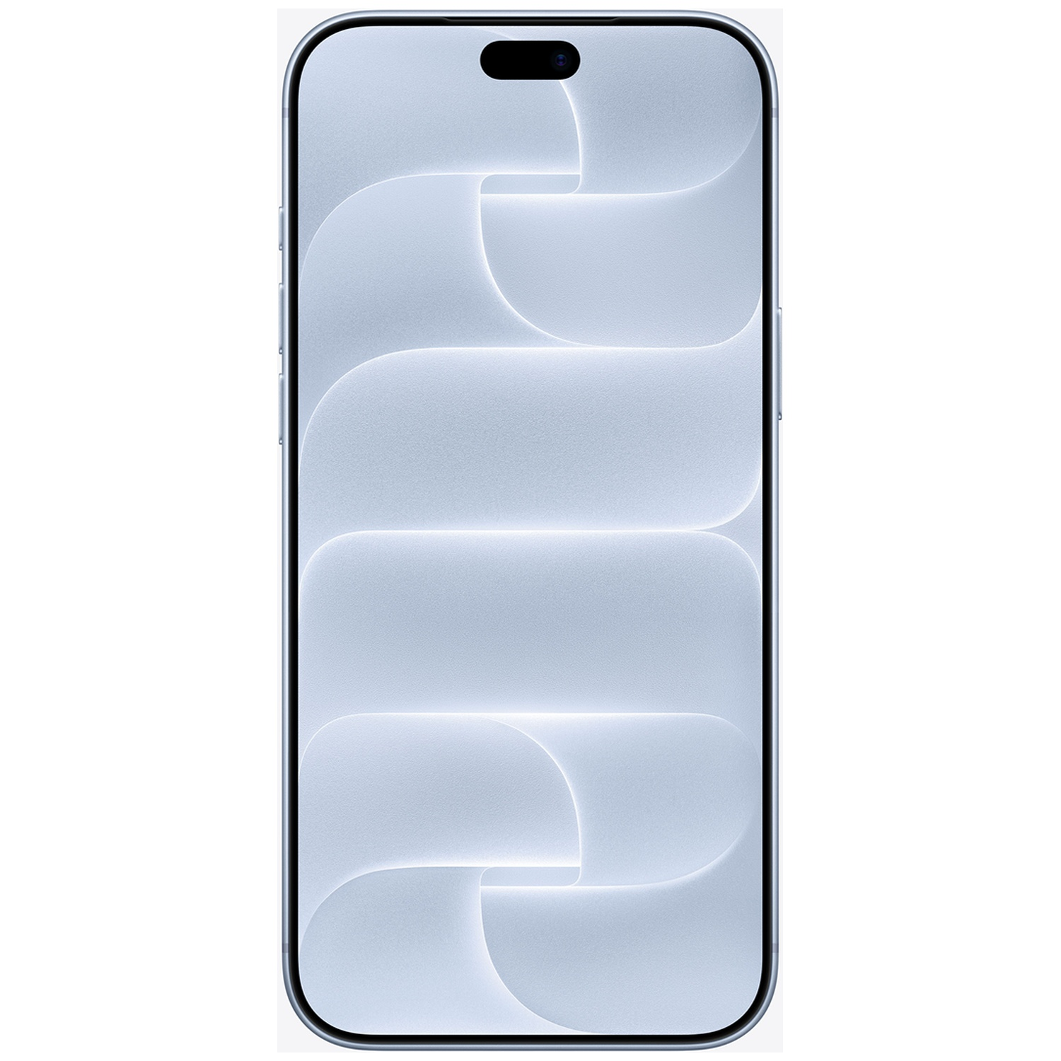 Vooraanzicht van een smartphone met licht abstract patroon op het scherm en een camera-uitsparing.