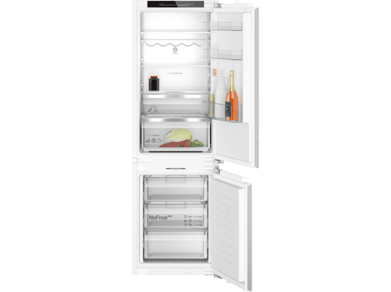 Balay 3KID767F, No Frost, 177.2 cm, 260 l, Cajón ExtraFresh, Extra Cold, Blanco panelable
