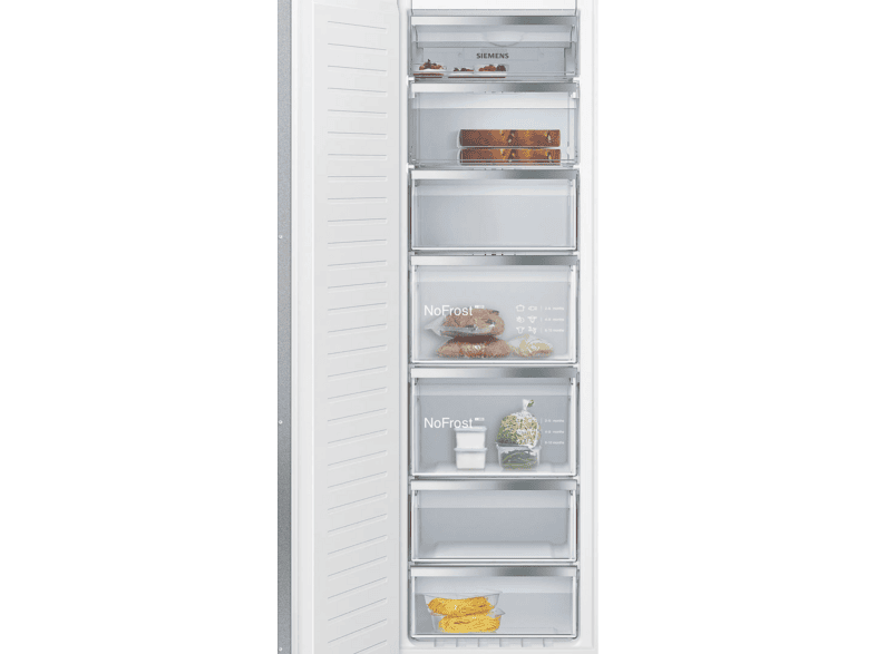 Congelador vertical - Siemens GI81NACE0, Serie IQ500, 212 l, 177.2 cm, No Frost, Cierre SoftClose, Sin panelar – imagen 2