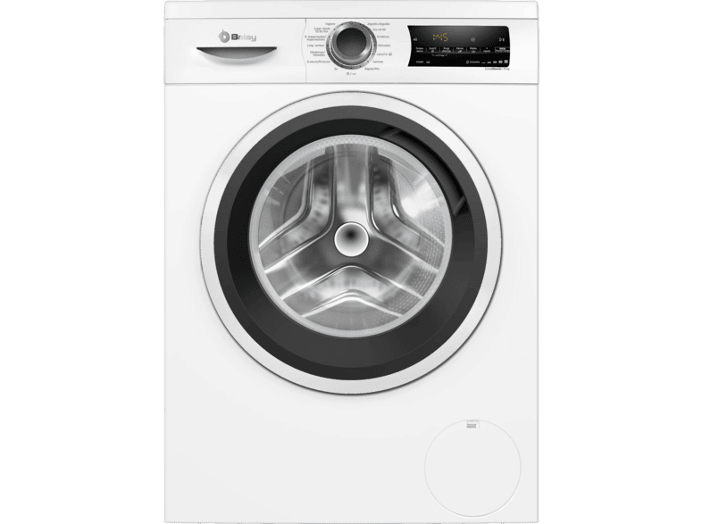 Lavadora carga frontal - Balay 3TS384BT, 8 kg, 1400rpm, 15 programas, AquaControl Plus, Motor ExtraSilencio, Blanco