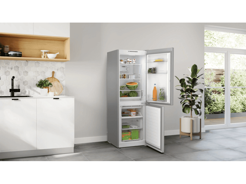 Frigorífico combi - balay 3KFE351MI, Total No Frost, 176 cm, 282 l, EasyAccess, Acero mate antihuellas