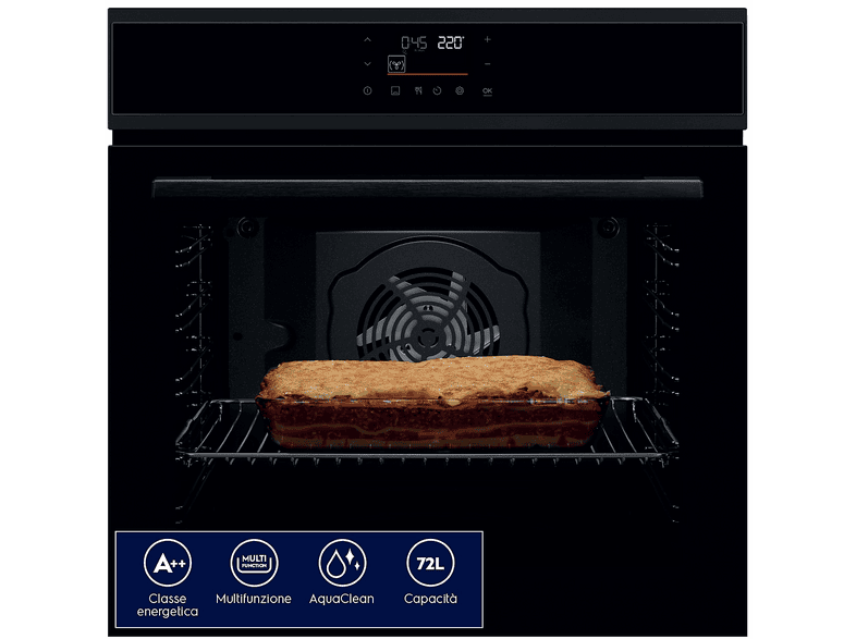 ELECTROLUX EOF7H00H FORNO INCASSO Capacità 72 l, dimensoni:, NERO, classe A++