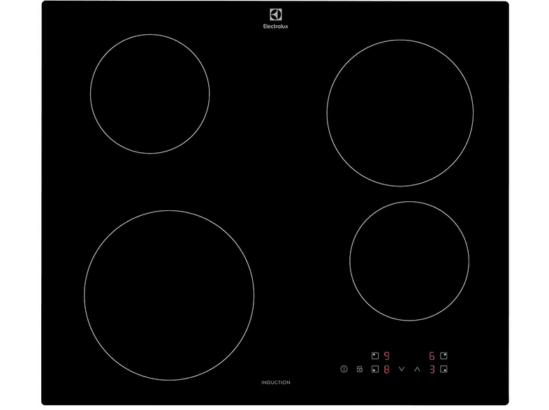 ELECTROLUX CIB60424CK PIANO COTTURA A INDUZIONE, 4 zone di cottura, dimensioni: L 59 cm, P 52 piano in Vetroceramica, Nero