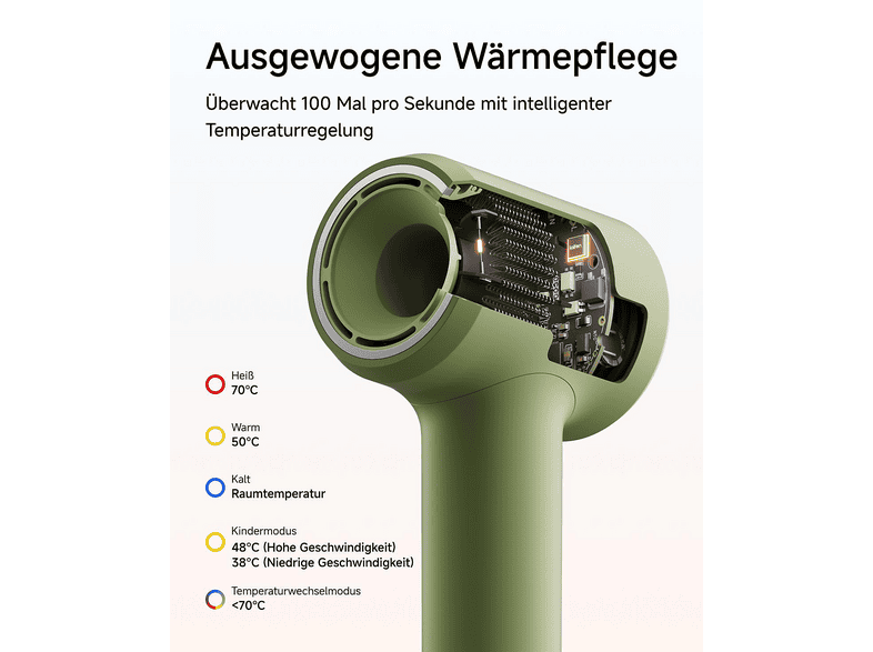 Laifen Air pro Haartrockner Grün (1100 Watt) — Foto 3 von 4