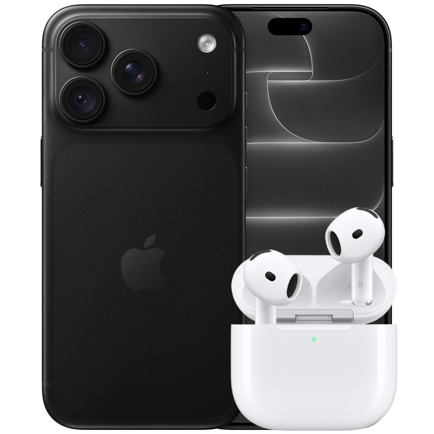 Apple Iphone 18 Pro - 5g 256 Gb Black + Airpods 5 Draadloos Oplaadcase In-ear Draadloze Oordopjes Met Noise-cancelling Smartphone Bundle