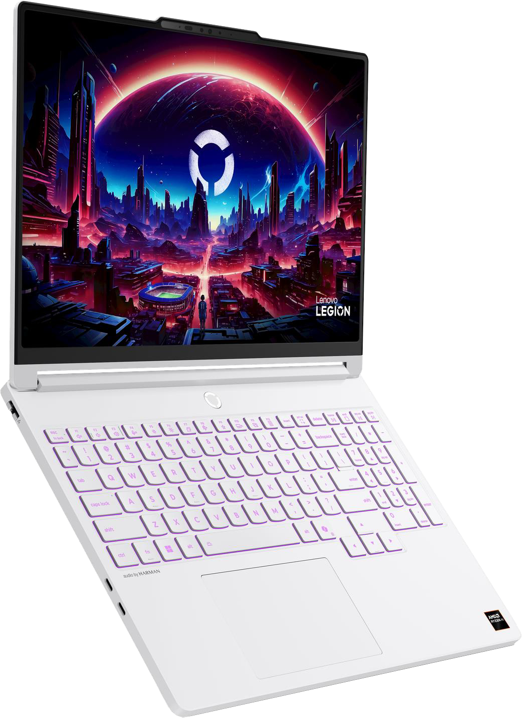 LENOVO Legion 5 83Q6008AHV Fehér Gamer laptop (15,3" WQXGA OLED/Ryzen AI 7/16GB/512 GB SSD/RTX5060 8GB/NoOS)