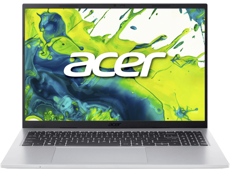 ACER Aspire Go 16 AG16-71P-77QR, Notebook, mit Display, Intel® Core™ 7 Prozessor 150U (12 MB Cache, bis zu 5.40 GHz), 32 GB RAM, 512 SSD, Onboard Graphics, Pure Silver, Windows 11 Home