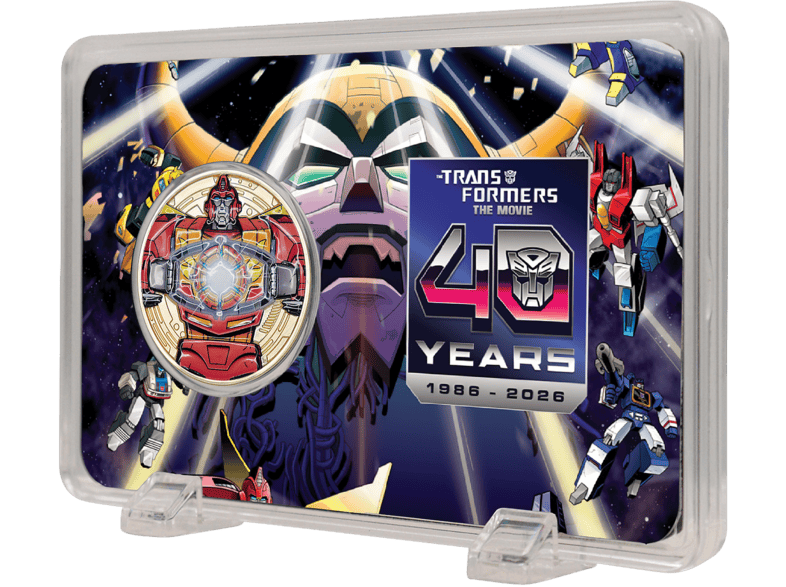 Moneda - FaNaTtik Transformers: The Movie. Limited Edition 40th Anniversary 24k Gold Plated Presentation Coin