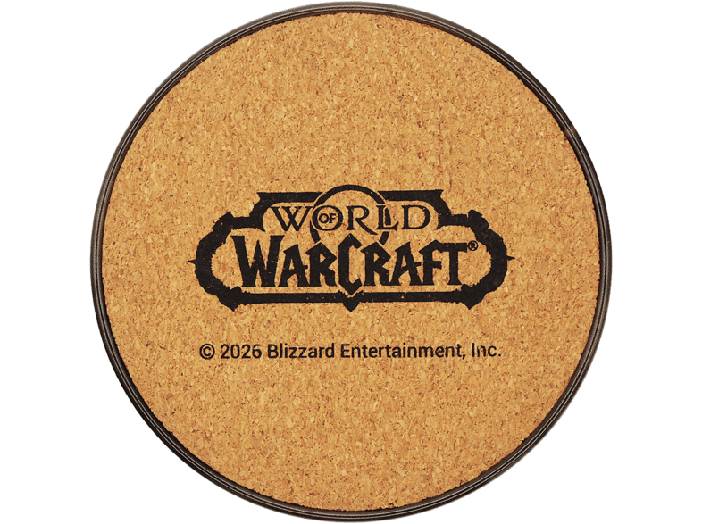 Posavasos - FaNaTtik World of Warcraft. Set Four Printed Metal Coasters
