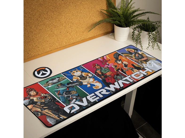 Alfombrilla gaming - FaNaTtik Overwatch, Goma, Multicolor