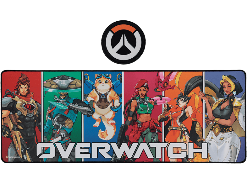 Alfombrilla gaming - FaNaTtik Overwatch, Goma, Multicolor