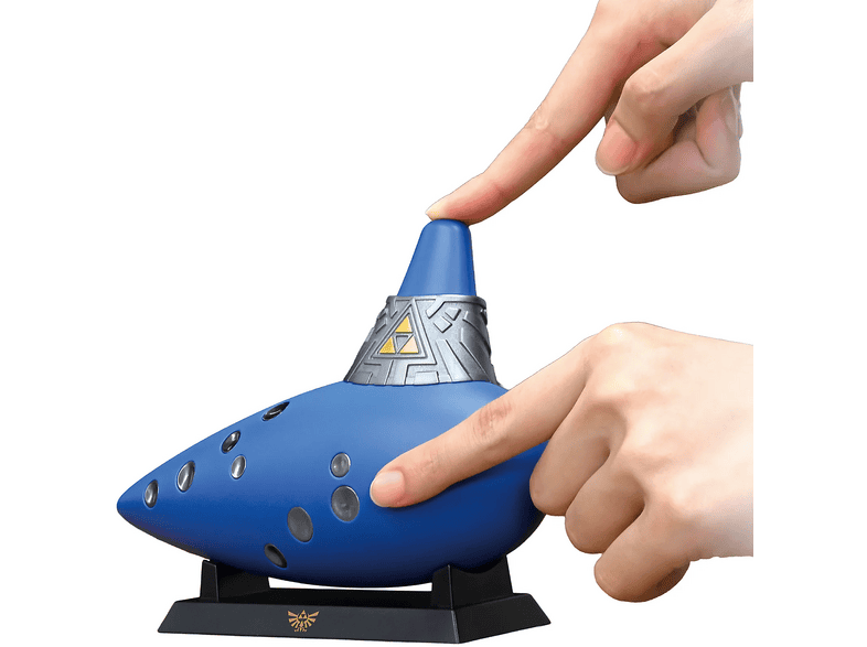 Instrumento Ocarina - Hori del Tiempo Eléctrica, The Legend Of Zelda: Time, Altavoz, Jack 3.5 mm, Con Soporte, Azul – imagen 2