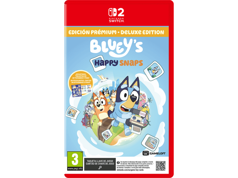 Nintendo Switch 2 Bluey's Happy Snaps Ed. Deluxe (Game Key Card)