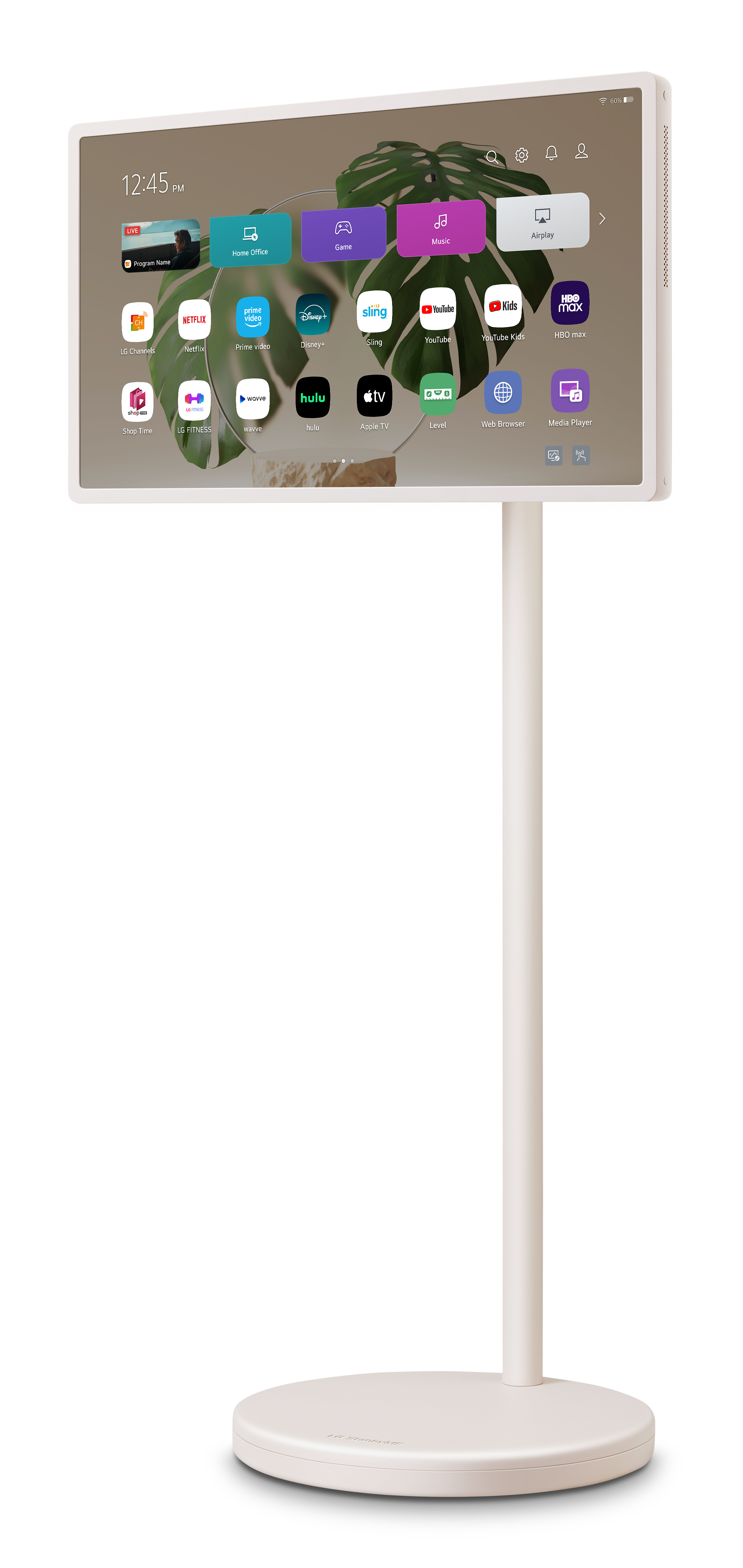 Przenośny ekran dotykowy na baterię LG StandbyME 2 27LX6TDGA 27" QHD Dolby Vision WebOS Beżowy