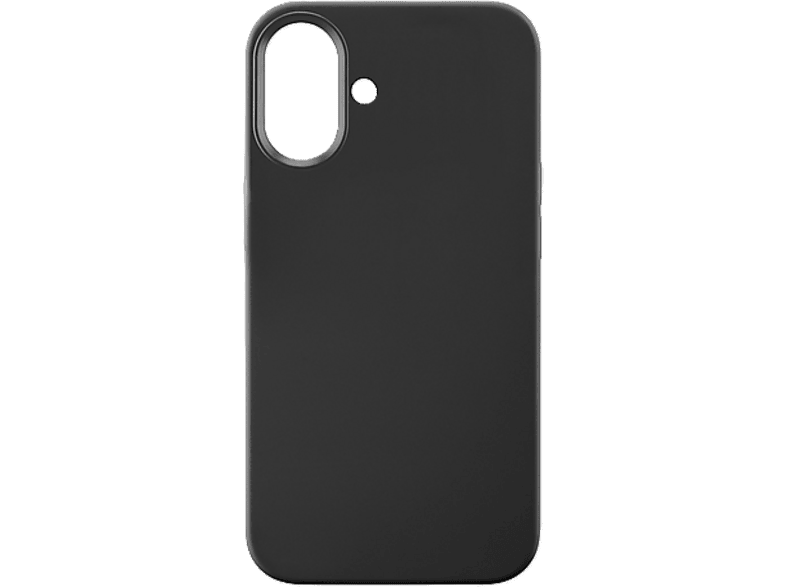 Funda móvil - CellularLine Sensation, Para Apple iPhone 16, Soft-Touch, Silicona, Microfibra, Negro