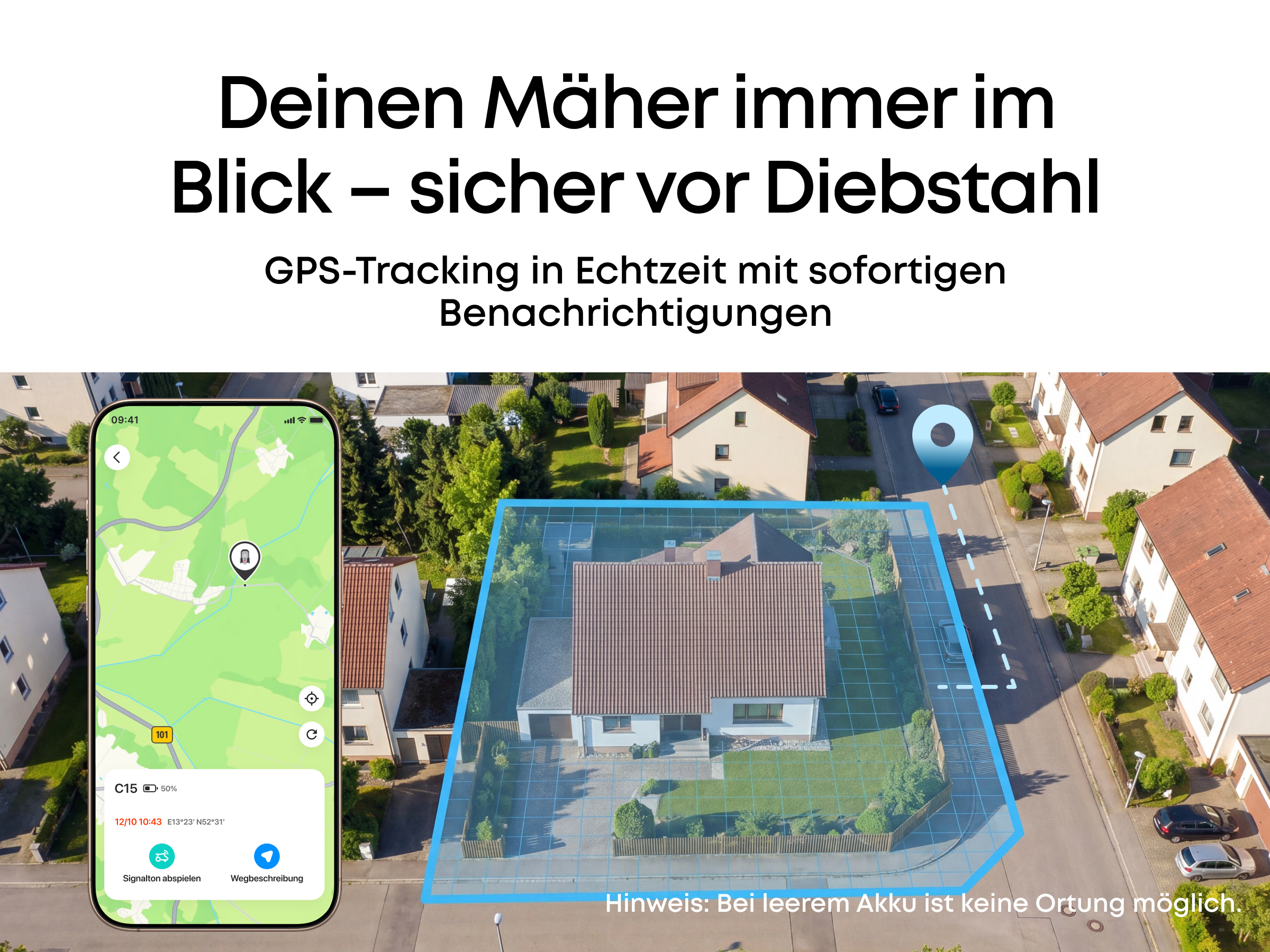 ANKER EUFY C15 Solo, Mähroboter, 500 m², Schnittbreite: 180 mm 