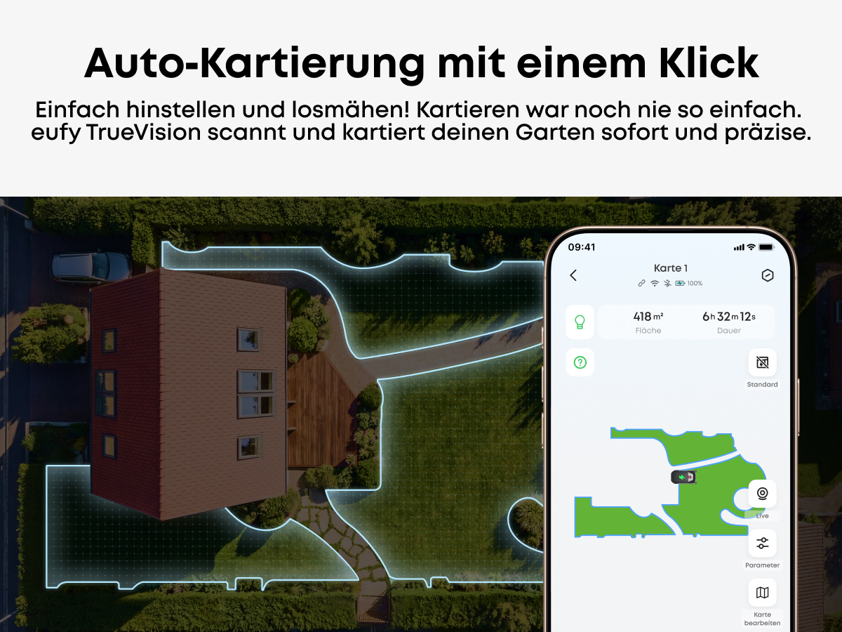 ANKER EUFY C15 Solo, Mähroboter, 500 m², Schnittbreite: 180 mm 