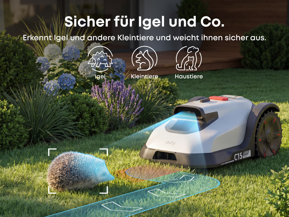 ANKER EUFY C15 Solo, Mähroboter, 500 m², Schnittbreite: 180 mm 