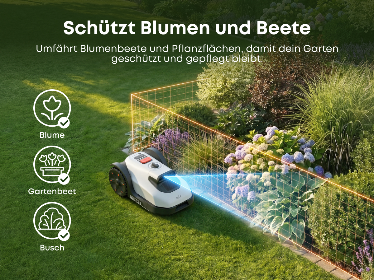 ANKER EUFY C15 Solo, Mähroboter, 500 m², Schnittbreite: 180 mm 