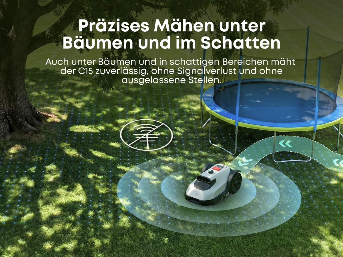 ANKER EUFY C15 Solo, Mähroboter, 500 m², Schnittbreite: 180 mm 