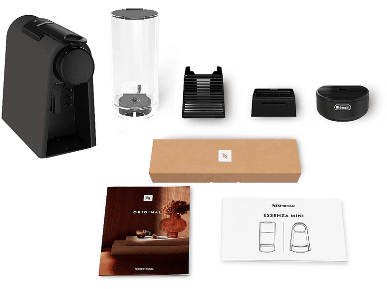 Cafetera de cápsulas - De'Longhi Nespresso® EN85.BKMT, 1310 W,19 bar, 0.6 l, Calentamiento 26 s, Apagado automático, Negro mate – imagen 2